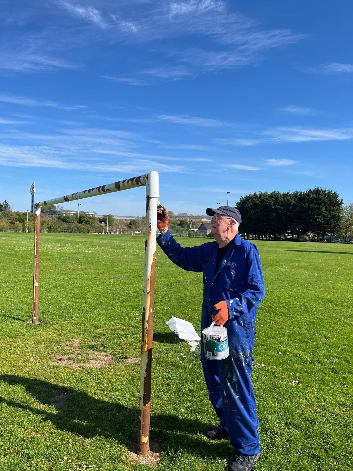 Goal Posts ‘Refurb’ Courtesy of George Morris